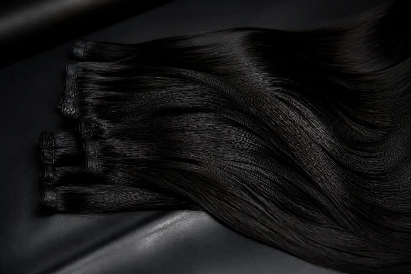 Premium hair weft extensions